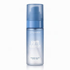 A 100ml bottle of milkzmii Hydrating Face Mist, featuring a frosted light blue body and a translucent medium blue cap, set against a plain white background.