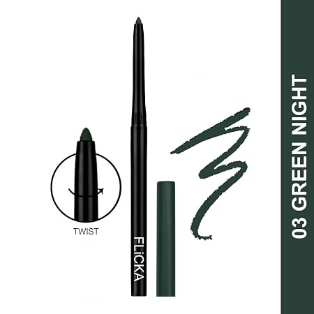 FLiCKA Wild & Kind Twist Kajal Pen Waterproof & Long Lasting - 0.30gm
