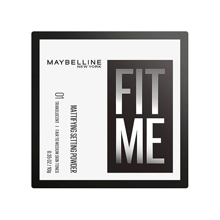 Maybelline New York Fit Me brightening, Mattifying, Loose Setting Powder | Fair To Medium Skin Tones 0.35 OZ/10g