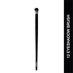 Flicka Eyeshadow Brush For Makeup, Cruelty Free Eyeshadow Blending Brush, Feather Soft Touch, 12 Shadow Brush