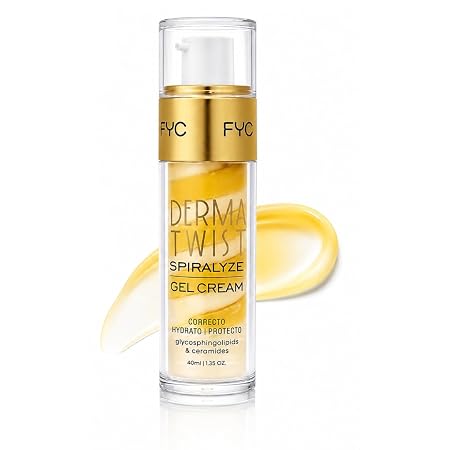 FYC Professional Derma Twist Spiralyze Gel Cream for Face | Deep Hydration & Skin Barrier Repair Moisturizer | With Ceramides, Glycosphingolipids, Niacinamide, Hyaluronic Acid & Alpha Arbutin | Lightweight Glow Gel Cream for All Skin Types