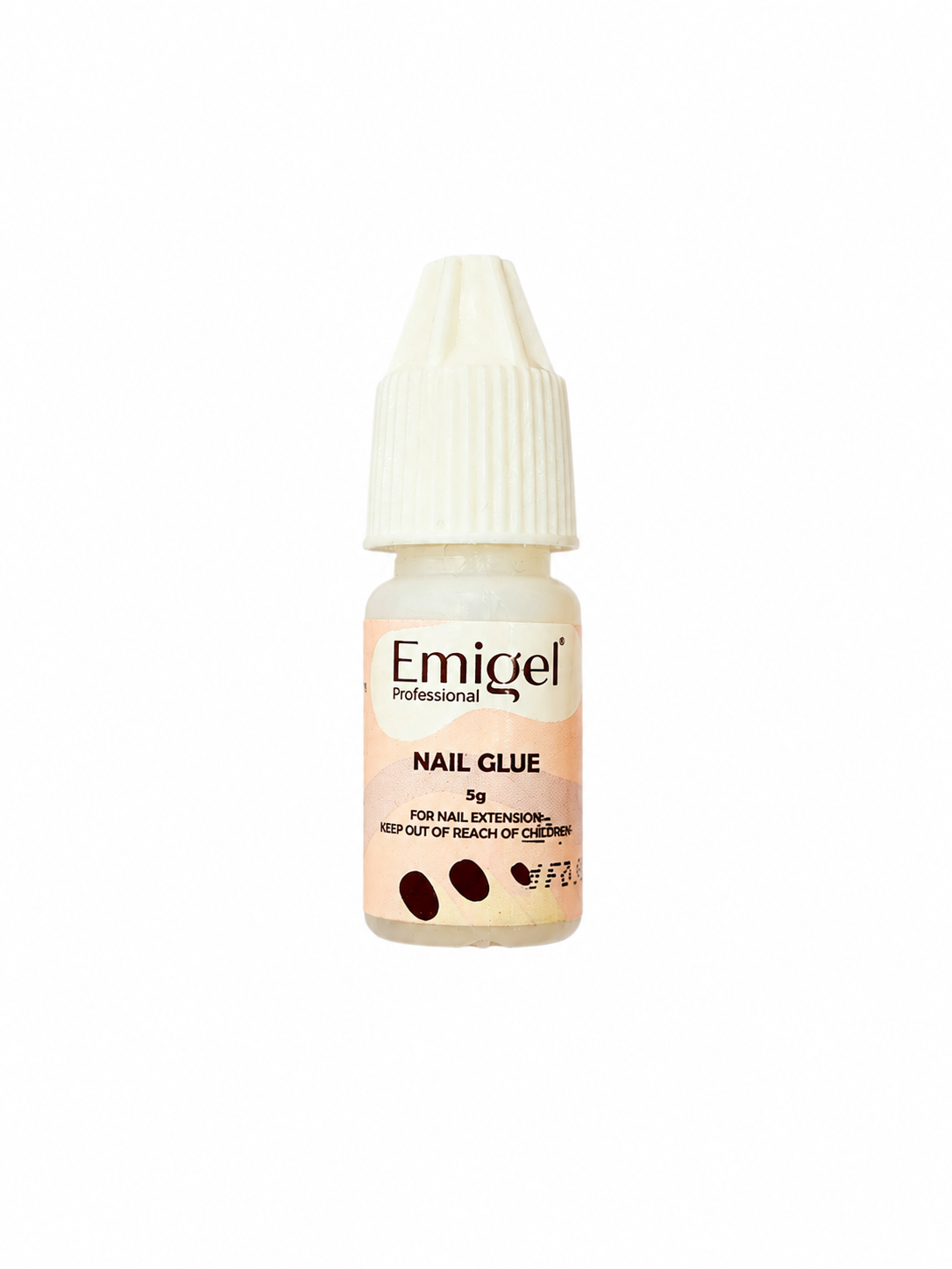 Emigel Professional Nail Glue for Artificial Nail Extensions with Brush On Applicator | Professional Grade | Quick-Drying Glue for Long Lasting and Secure Nail