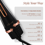 UrbanYog MakeMeeBold Hair Dryer and Volumizer Hot Air 3 in 1 Styling Brush - Rose Gold