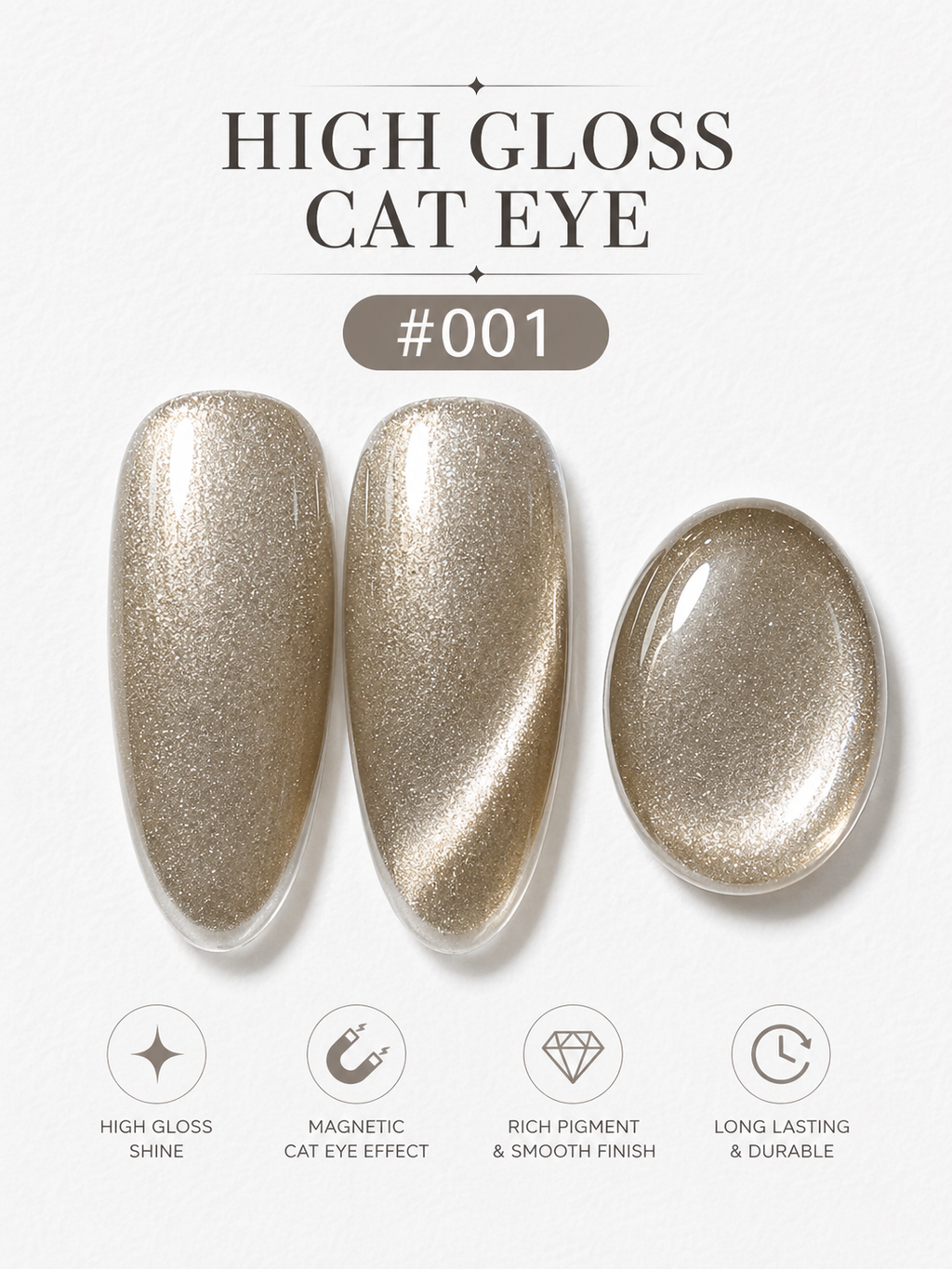 Mynk Professional High Gloss Cat Eye for Nails delivers salon-quality shine with a mesmerizing cat eye effect.