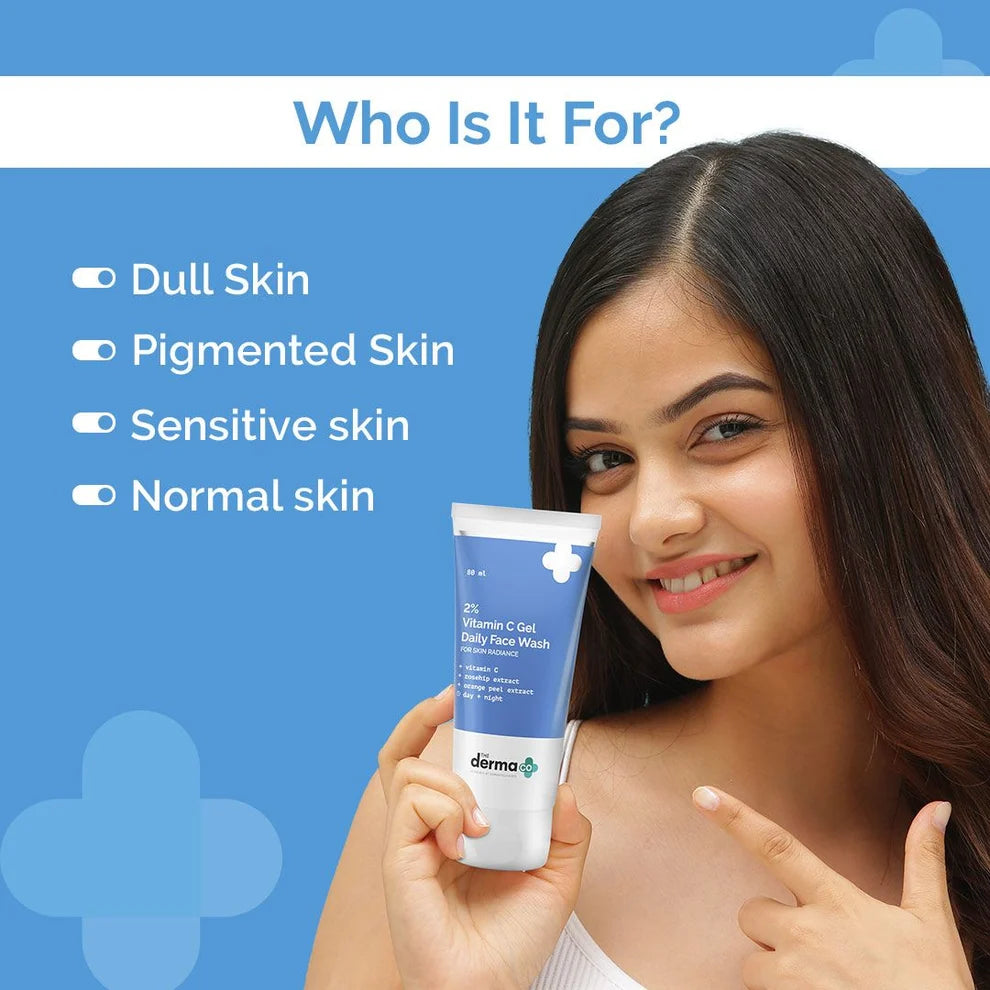 The Derma Co 2% Vitamin C Gel Daily Face Wash.80ml