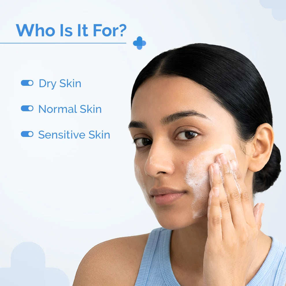 The Derma Co 2% Niacinamide Gentle Skin Cleanser for Sensitive, Dry & Normal Skin - 250 ml