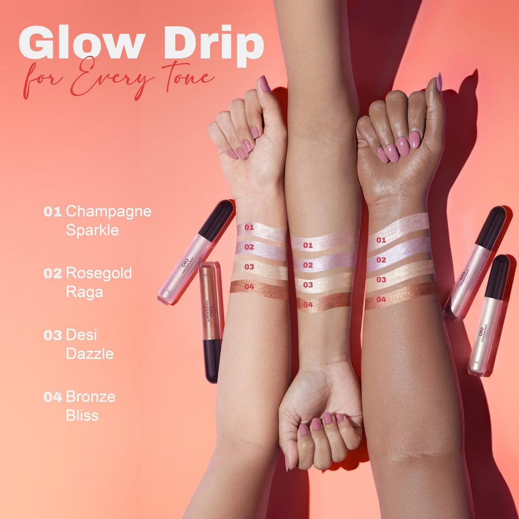 Charmacy Milano CMC Glow Drip Champagne Sparkle Highlighter - 01