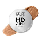 RENEE PRO HD 3 In 1 Compact, Concealer, Foundation - Soie, SPF 20, Matte Finish, High Coverage, Ultralight & Silky Smooth Finish, Enriched With Vitamin E, C & Aloe Vera - 9 Gm