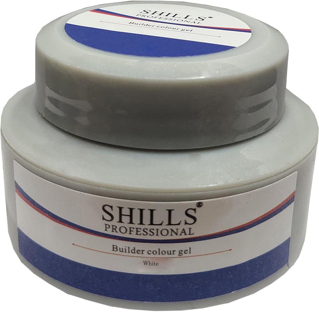 Shills Professional Builder Gel – Hard UV LED Extension Gel for Nail Extensions & Overlay | White, Pink, Nude, Peach, Clear | Thick Self-Leveling Nail Builder Gel (Clear, 30ml)