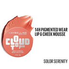 MAYBELLINE NEW YORK CLOUD TOPIA CHEEK & LIP MOUSSE, MOUSSE JOUES & LEVRES 0.17 oz. / 5g