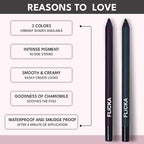 FLiCKA Keep It Bold Kajal | Waterproof, Smudgeproof, Intense Kajal, Long-lasting Formula upto 18hrs, 1.2 g