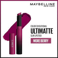 Maybelline New York Lipstick, Matte Finish, Bold Colour, Enriched With Jojoba Oil, Color Sensational Ultimattes, 799 More Taupe, 1.7 g