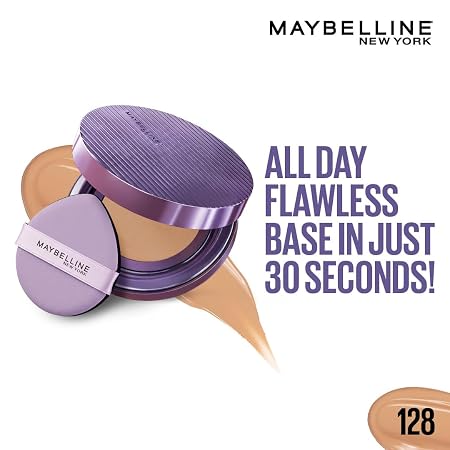 MAYBELLINE NEW YORK SUPER STAY MATTE MAX CUSHION FOUNDATION | UP TO 30H NIACINAMIDE+PANTHENOL TRANSFER PROOF & SWEAT PROOF SPF30 11g
