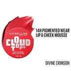 MAYBELLINE NEW YORK CLOUD TOPIA CHEEK & LIP MOUSSE, MOUSSE JOUES & LEVRES 0.17 oz. / 5g