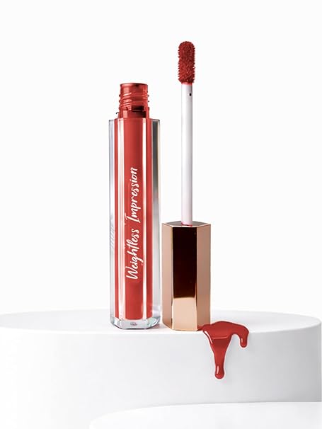 FLiCKA Weightless Impression Liquid Lipstick| Enriched With Vitamin E, Matte Finish, Moisturizing, Creaseless Formula 1.6ml