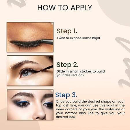 FLiCKA Wild & Kind Twist Kajal Pen Waterproof & Long Lasting - 0.30gm