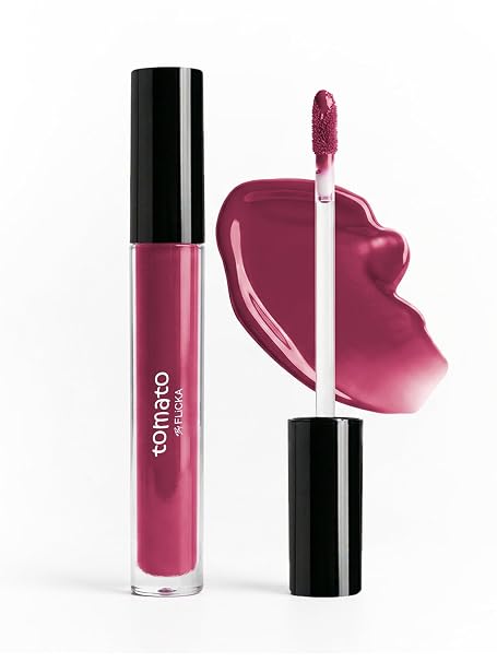 FLiCKA Tomato Liquid Lipstick| Transfer Proof, Smudge Proof, Non-Sticky, Creamy Lightweight Lipstick For Women, 2ml