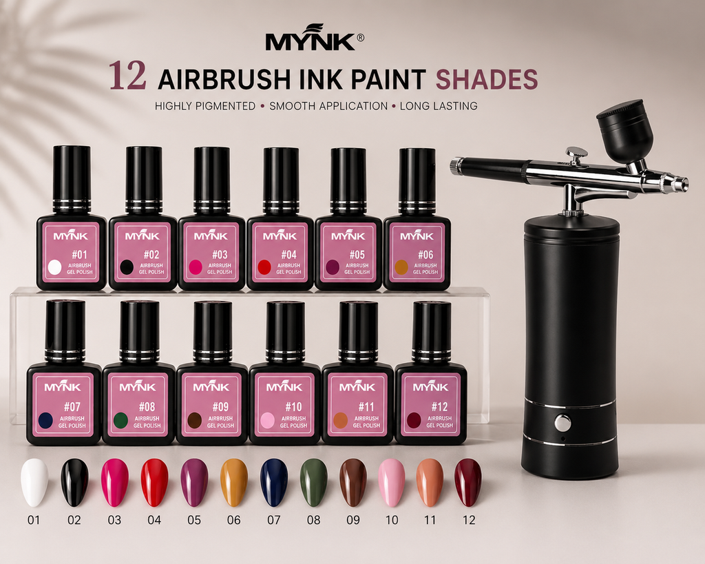 Mynk Professional 12-Piece Airbrush Paint &amp; Paint Machine Combo delivers everything you need for precision painting projects.