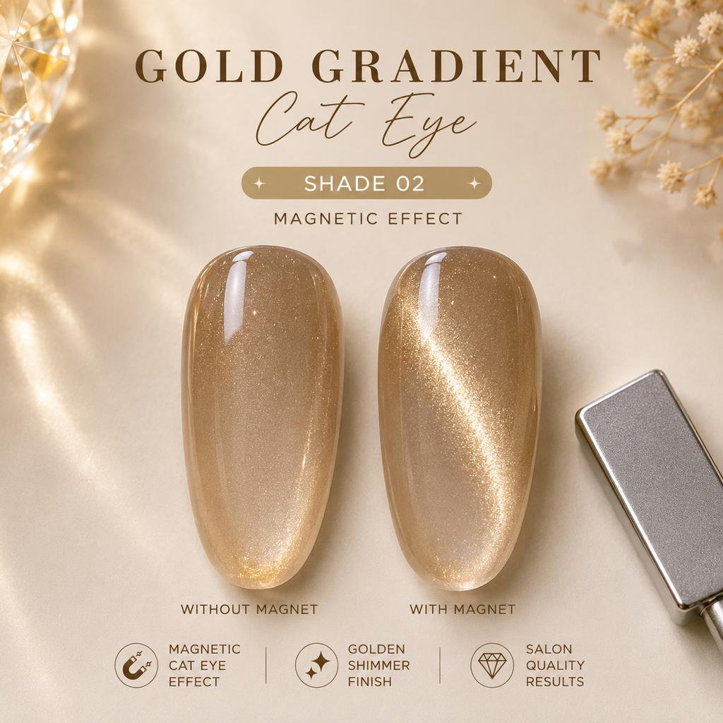 MYNK Gold Gradient Cat Eye.
