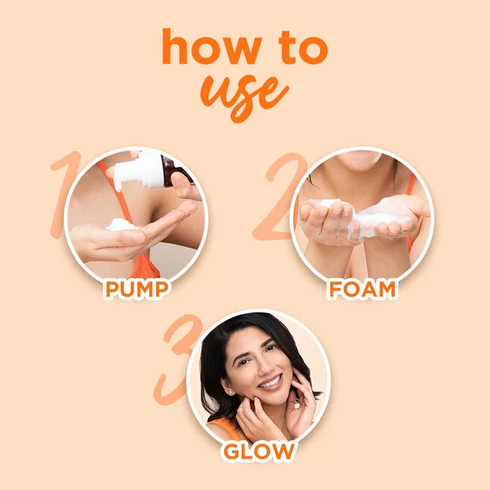 PLUM MANDARIN & VITAMIN C FOAMING FACE WASH GLOW BOOST 110 ml 3.72 fi. oz..