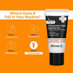 The Derma Co 1% Hyaluronic Acid Tinted Sunscreen Gel.