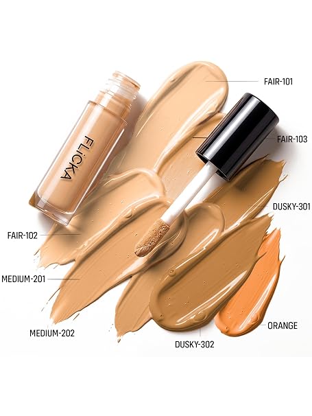 FLiCKA Flaw Fix Liquid Light Weight Natural Concealer With Full Coverage For Women| Contains SPF, Argan & Avacado Oil| Concealer For Face Makeup 4.5 ml