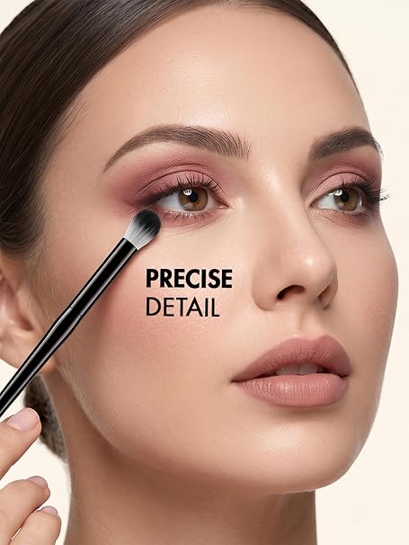 Flicka Eyeshadow Brush For Makeup, Cruelty Free Eyeshadow Blending Brush, Feather Soft Touch, 11 Shadow Brush