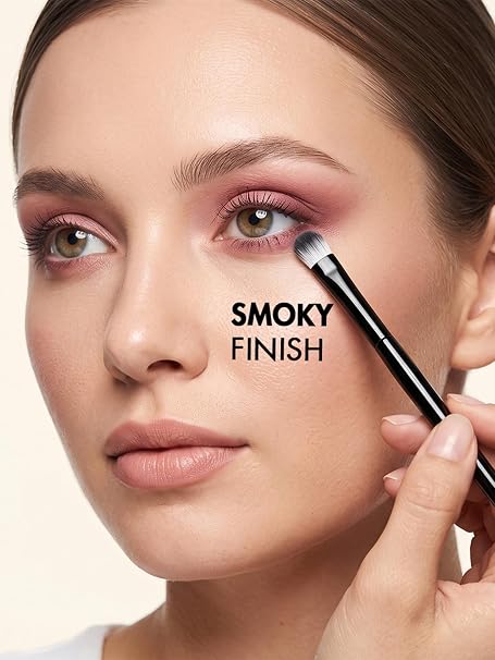 Flicka Eyeshadow Brush For Makeup, Cruelty Free Eyeshadow Blending Brush, Feather Soft Touch, 13 Shadow Brush