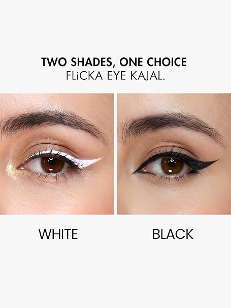 FLiCKA Breathtaking Eyes Twist Kajal Waterproof, Smudge Proof, Longlasting, Dermatologically approved, 0.25g