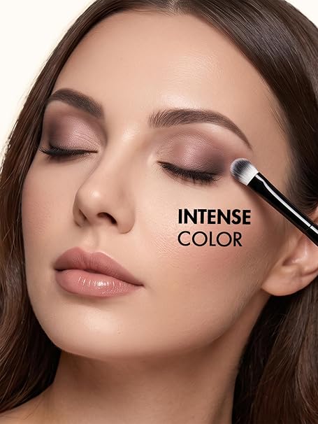 Flicka Eyeshadow Brush For Makeup, Cruelty Free Eyeshadow Blending Brush, Feather Soft Touch, 12 Shadow Brush