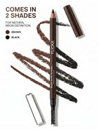 FLiCKA Rule With Brows Eyebrow Pencil, With Spoolie, Long-lasting and Natural-looking Results, Define & Blend Brow Pencil, 1.2g