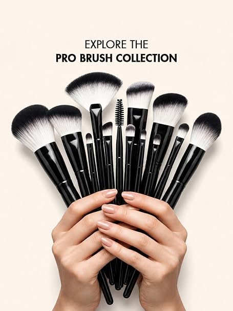 Flicka Eyeshadow Brush For Makeup, Cruelty Free Eyeshadow Blending Brush, Feather Soft Touch, 10 Shadow Brush