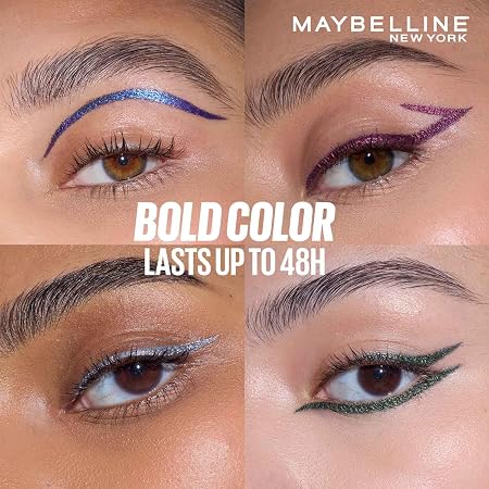 Maybelline New York Tattoo Play Pink Longwear Liquid Eyeliner, Metallic Finish 2.1 ml