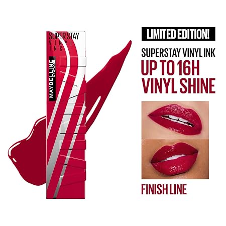 Maybelline Superstay Vinyl Ink Liquid Lipstick, Awestruck | High Shine That Lasts for 16 HRs