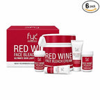FYC Professional Red Wine Face Bleach Cream 270g | Skin Brightening Bleach for Women & Men | Red Wine Extract & Grape Seed Oil | Removes Facial Hair Appearance | Anti Pigmentation | Salon Professional