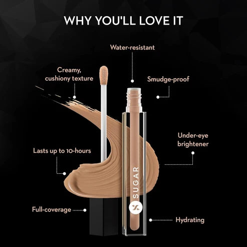 SUGAR AUTO CORRECT CREASELESS CONCEALER | SHADE - 07 VANILLA LATTE 2g
