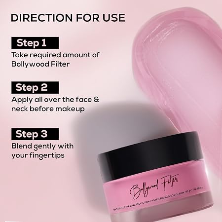 RENEE Bollywood Filter Face Primer 45gm | for a Flawless & Smooth Skin | Blurs Fine Lines, Wrinkles & Pores Instantly | Hydrating, Lightweight & Non-sticky | Cruelty-free
