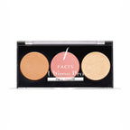 FACES CANADA Ultime Pro Face Palette -, 12g | 3-in-1 Bronzer + Highlighter + Blush | Lightweight Long Lasting Luminous Glow | Flawless Shimmer Finish | Silky Smooth Texture | Easy To Blend