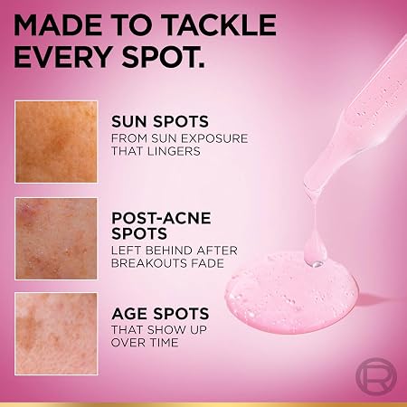 L'OREAL PARIS GLYCOLIC - BRIGHT DARK SPOT BRIGHTENING SERUM | 8% [ MELASYL + GLYCOLIC + NIACINAMIDE ] VISIBLY REDUCES STUBBORN SPOTS : Sun, Age & Post - Acne Spots Tested On Indian Skin 15ml