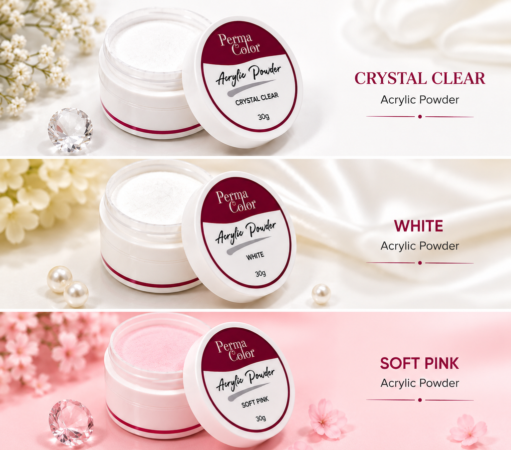 Perma Color acrylic powder delivers professional-quality nail enhancement with vibrant, long-lasting color. 30G