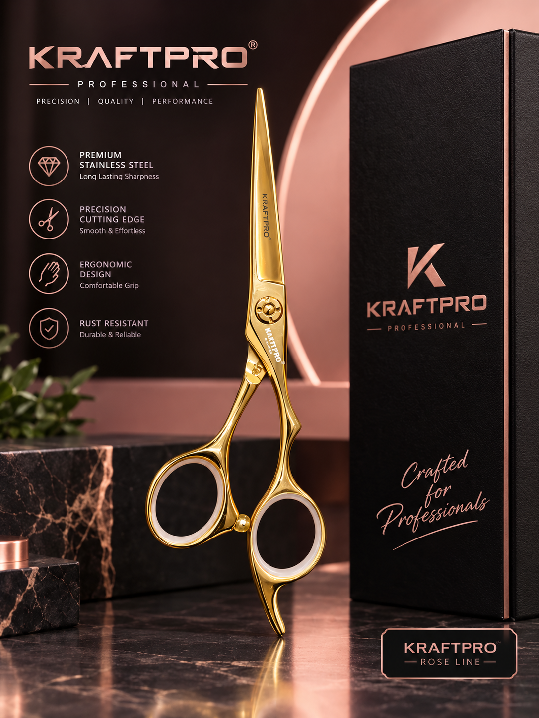 KraftPro Roseline scissor.