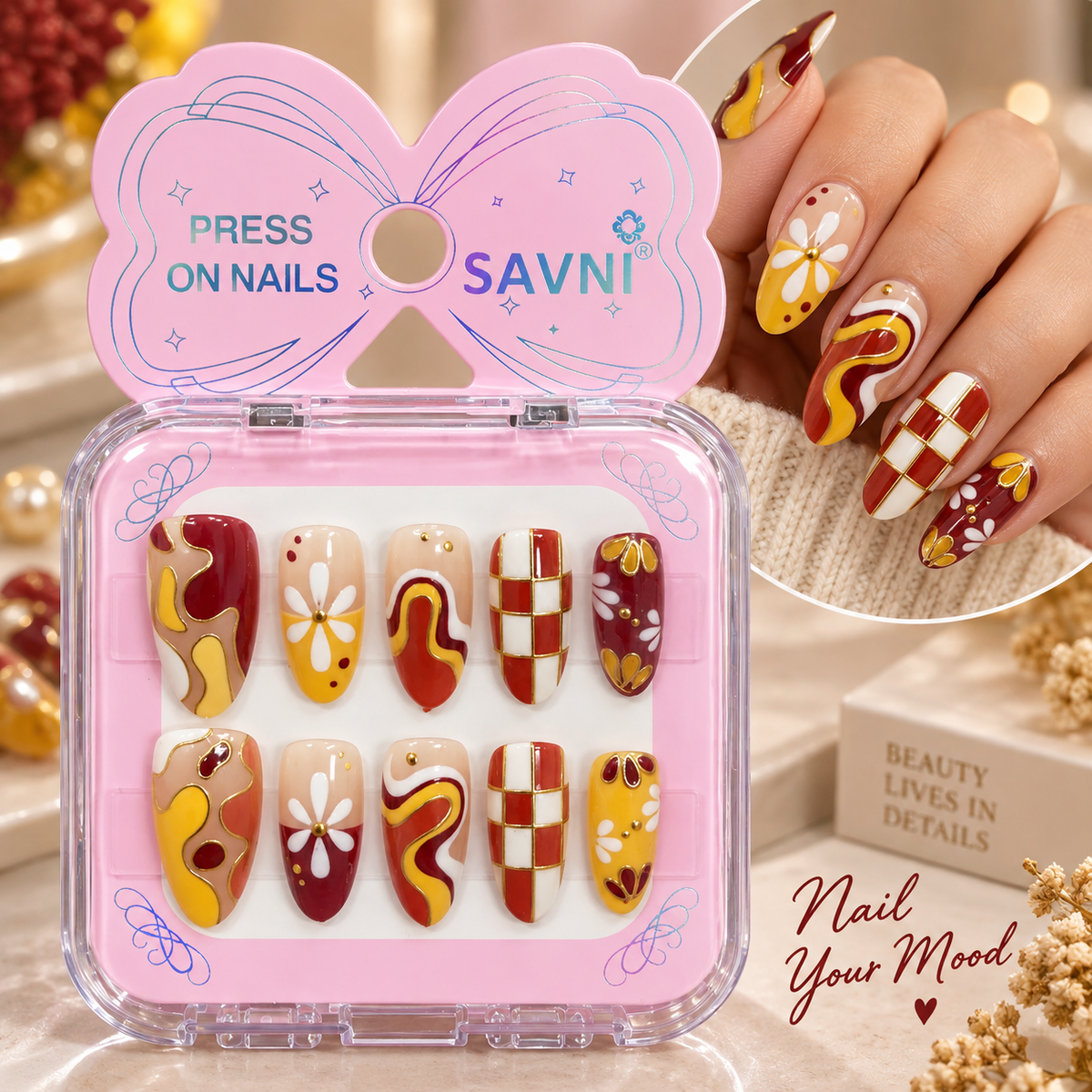 Press-on nails.