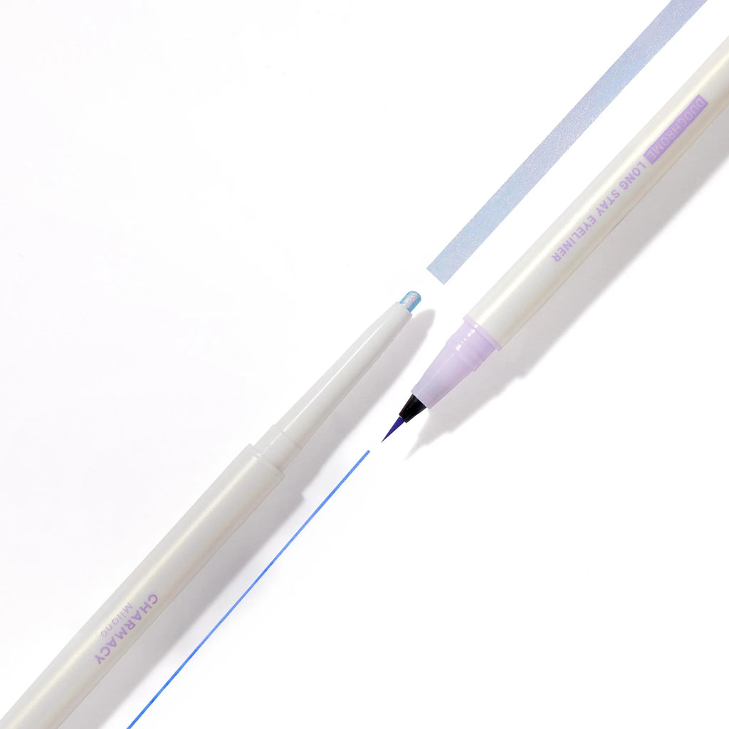 Charmacy Milano Duo Drama Eyeliners - 6, Dual Eyeliner & Eyeshadow, Duo Chrome Eyeshadow, Precise Eyeliner - 0.26g + 0.5ml