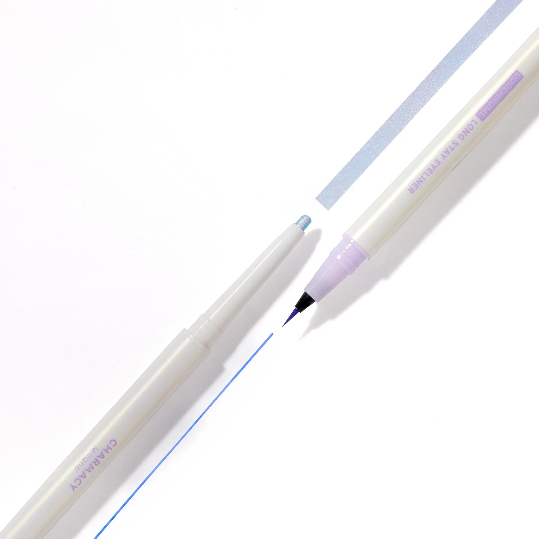 Charmacy Milano Duo Drama Eyeliners - 6, Dual Eyeliner & Eyeshadow, Duo Chrome Eyeshadow, Precise Eyeliner - 0.26g + 0.5ml