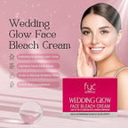FYC Professional Wedding Glow Face Bleach Cream with Hyaluronic Acid, Ceramides & Peptides, 270g, Salon Results, All Skin Types