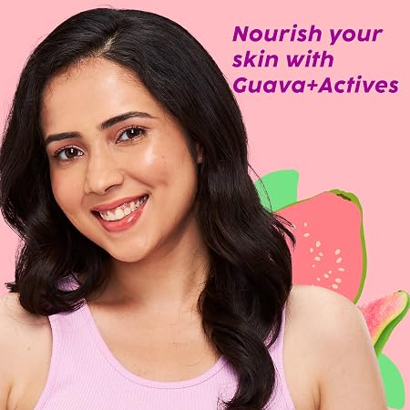 Plix Guava Glow Juicy Cleanser | With Vitamin C & Guava Extract | Hydrates & Brightens Skin | Gently Cleanses | All Skin Types | Dermatologically Tested | 150ml