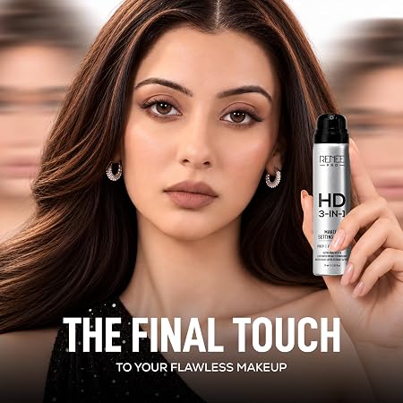 RENEE PRO HD 3-in-1 Long-Lasting Makeup Setting Spray | Preps & Hydrates Skin, Locks Makeup Up To 12 Hours | Water-resistant, Smudge-resistant & Quick-Drying | Infused With Blue Lotus Extracts | 75ml