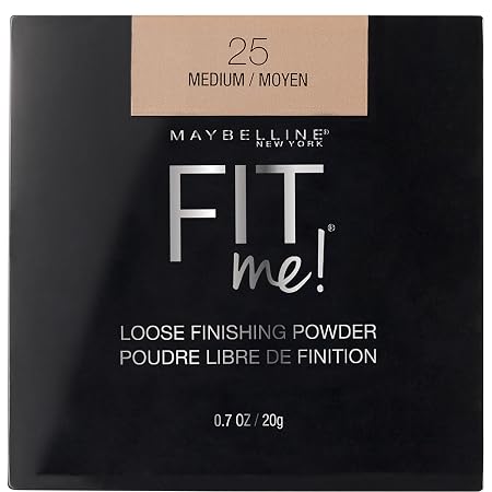 Maybelline New York Fit Me Loose Finishing Powder, Silky and Lightweight, Natural-looking skin, Quick blendable skin-friendly flawless makeup Loose Powder | 20 g 0.7 OZ