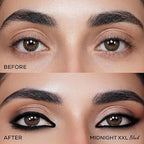 RENEE Midnight XXL Kajal | Black Kohl Pencil with Built-in Sharpener | Waterproof, Smudge-proof, 24Hr Long-Lasting | Ultra-Rich Pigment, Smooth Glide | 1.5g