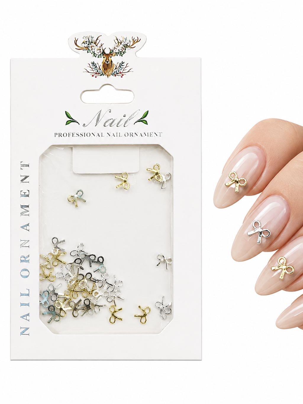 Elevate your nail art with our premium bow nail accessories.